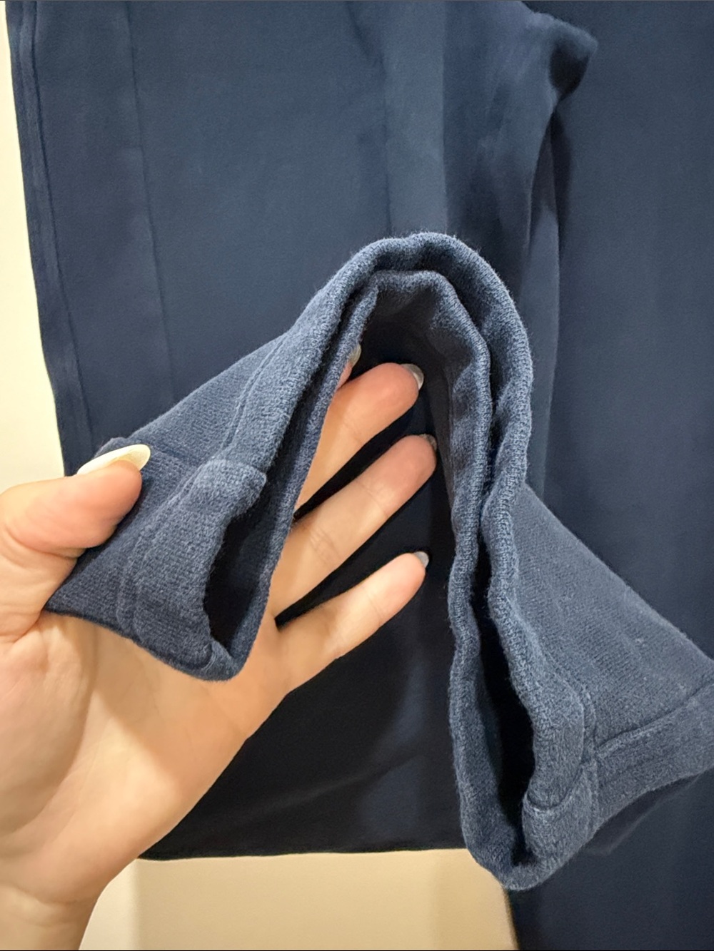 lululemon athletica Scuba Mid-Rise Wide-Leg Pant Full Length in True Navy size 4 - Picture 8 of 12